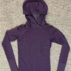 Lululemon rest less ribbed hooded top size 4
